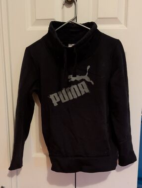 Puma Black Pullover with Grey Logo
